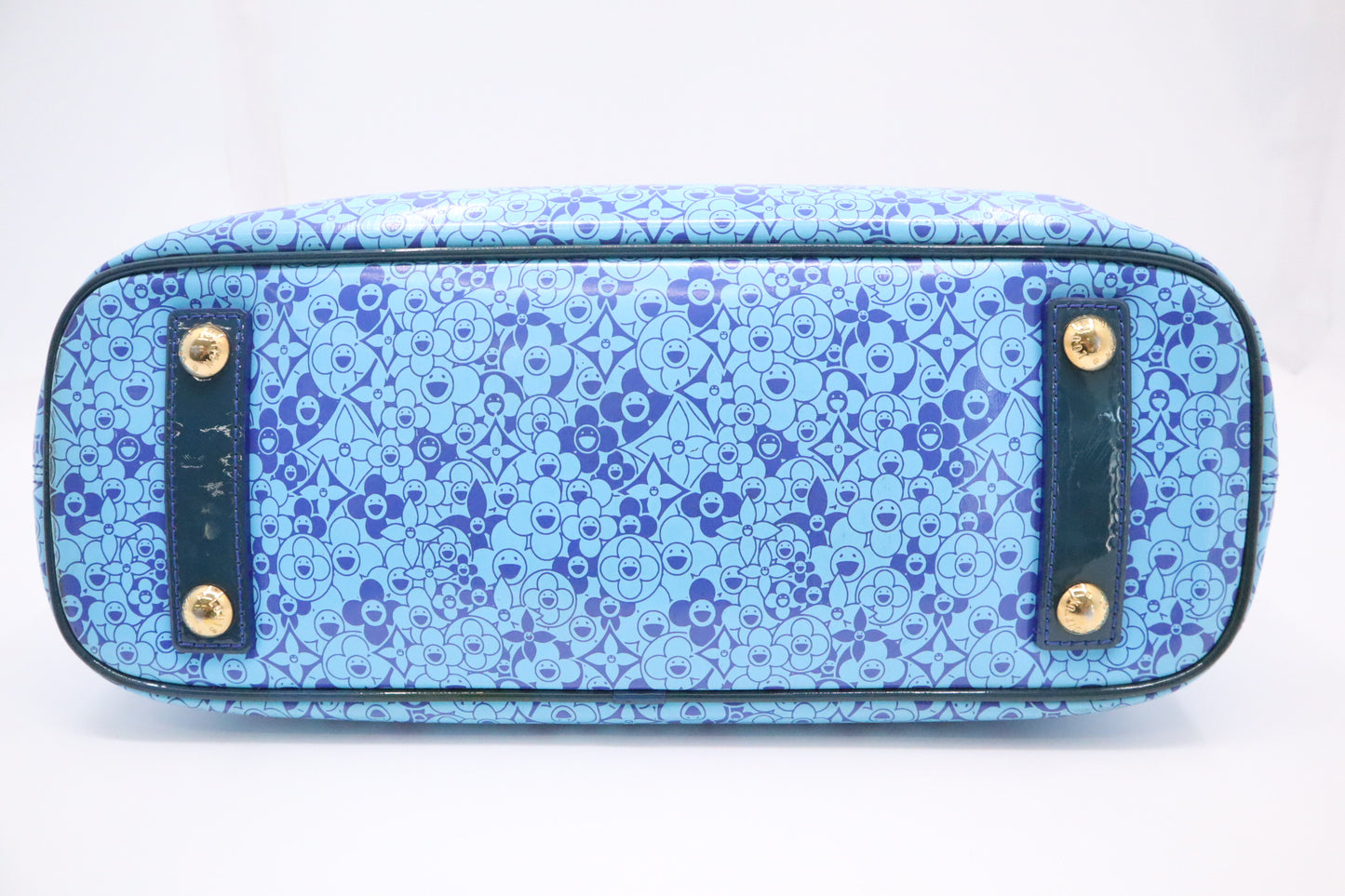 Louis Vuitton Cosmic Blossom Tote in Blue Vinyl Canvas