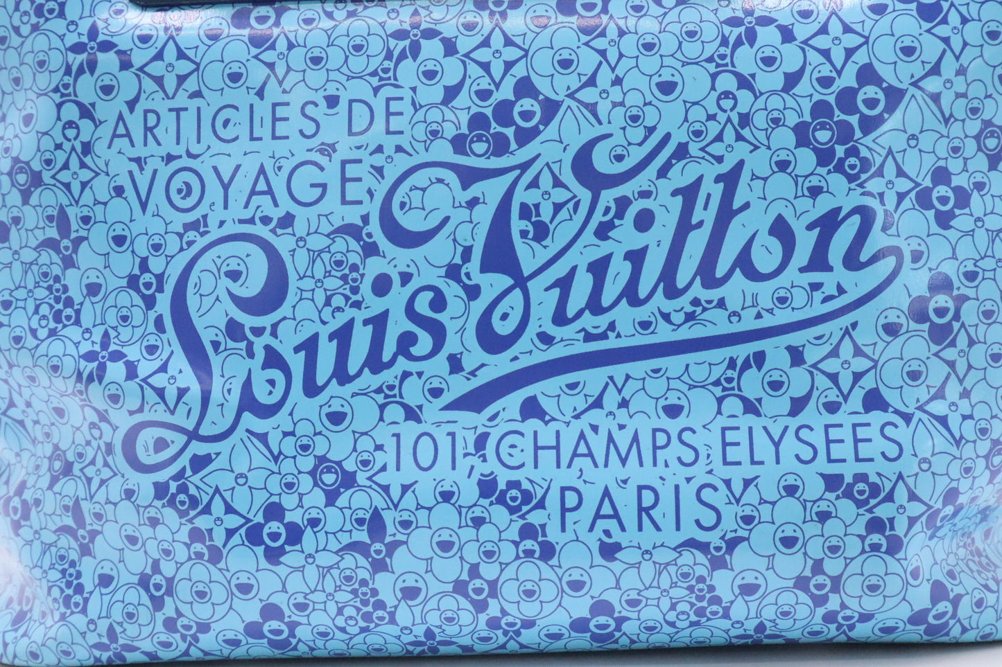 Louis Vuitton Cosmic Blossom Tote in Blue Vinyl Canvas