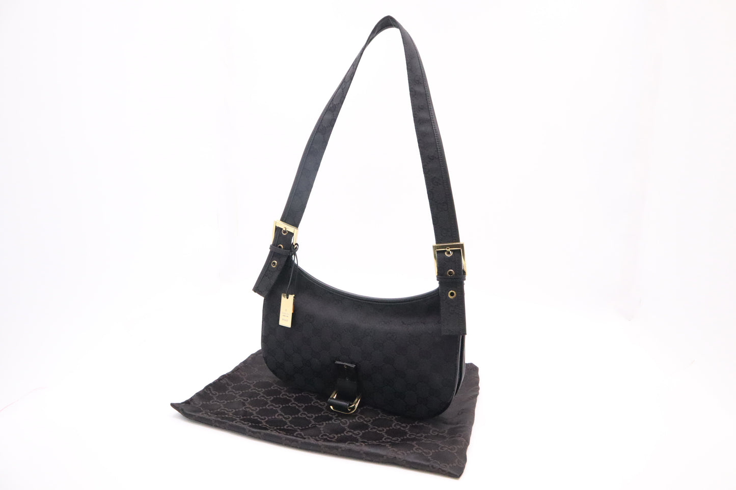 Gucci Shoulder Bag in Black GG Canvas