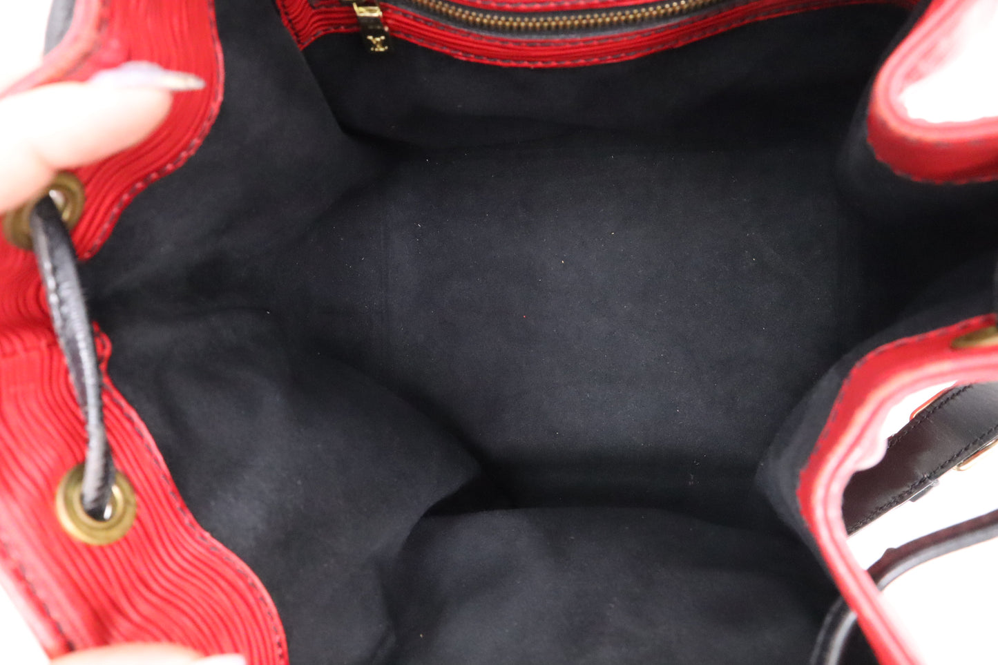 Louis Vuitton Petit Noe in Red Epi Leather