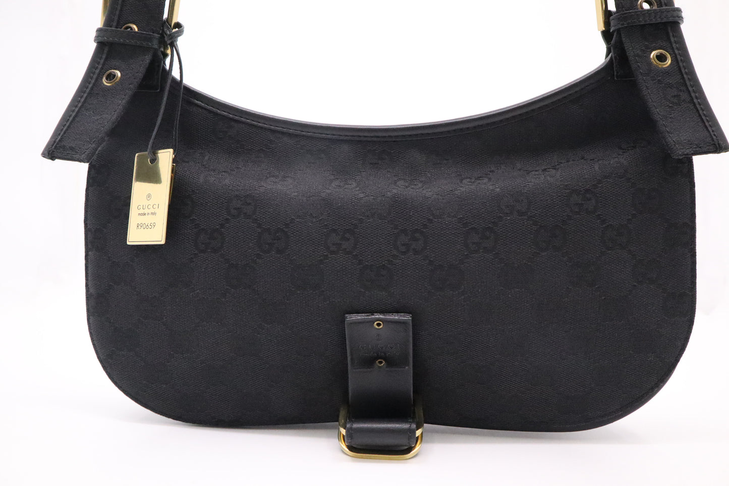 Gucci Shoulder Bag in Black GG Canvas