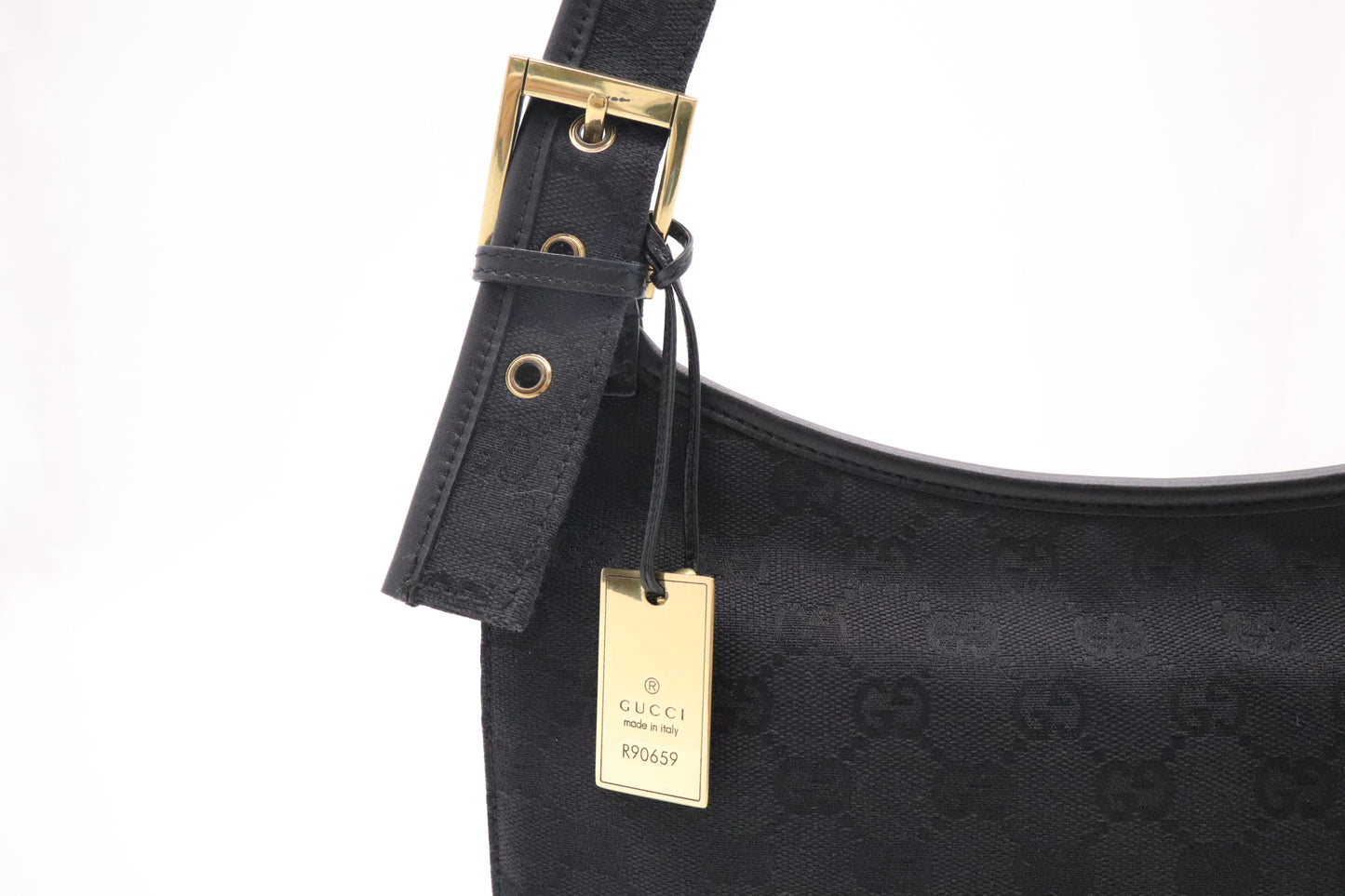 Gucci Shoulder Bag in Black GG Canvas