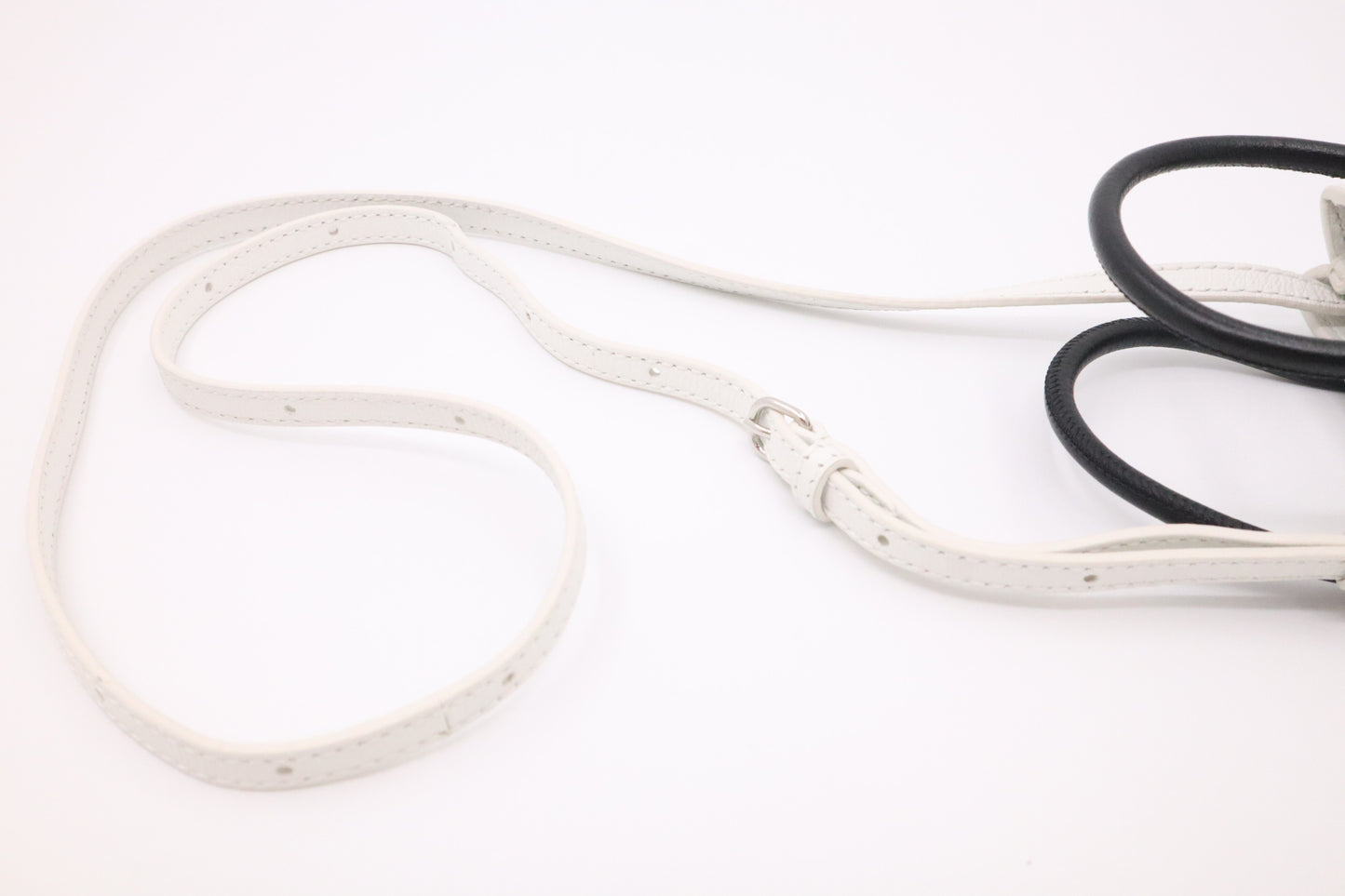 Balenciaga Mini Shopping Bag in White Leather