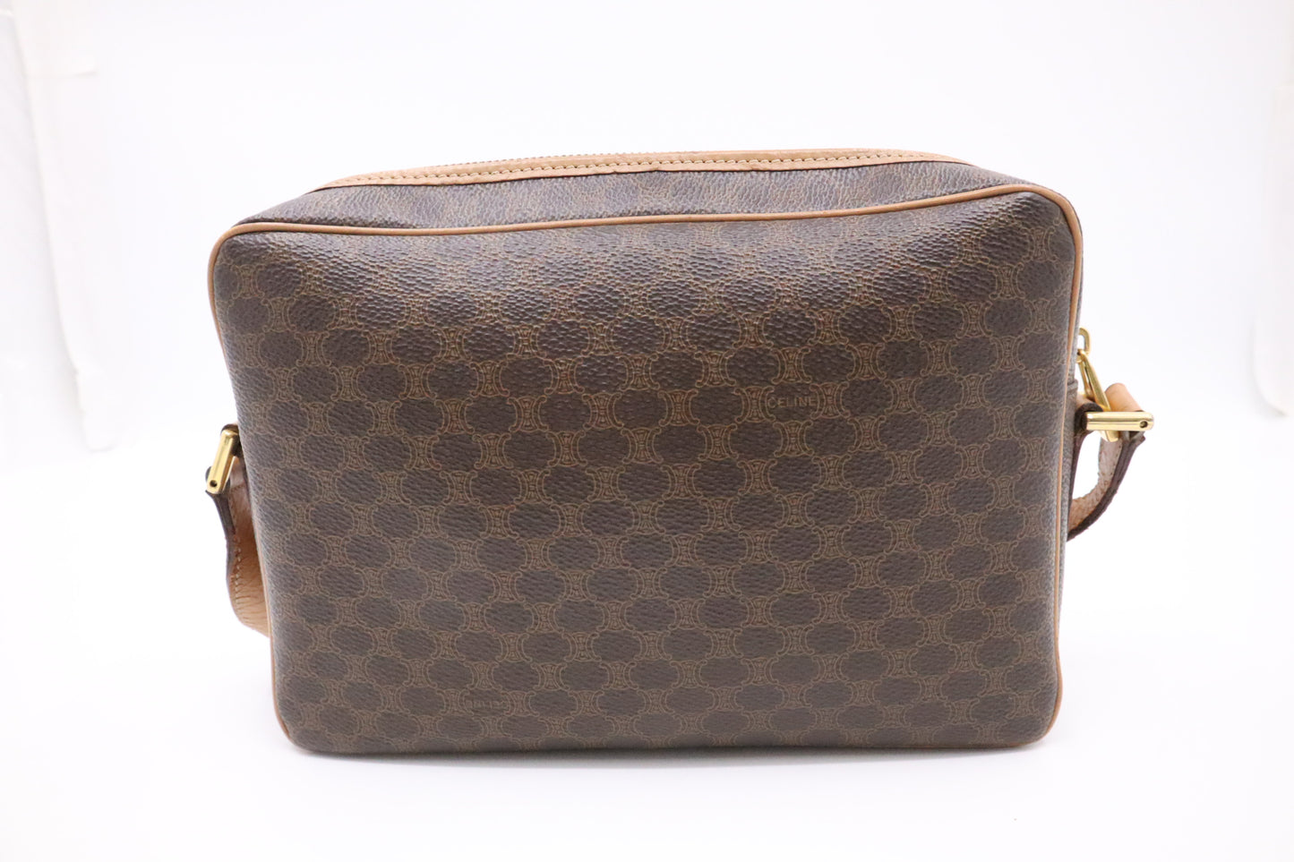 Celine Crossbody Bag in Brown Macadam Canvas