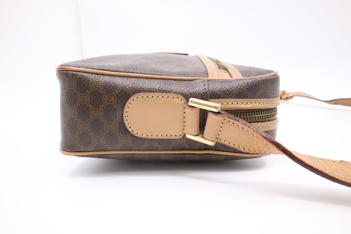 Celine Crossbody Bag in Brown Macadam Canvas