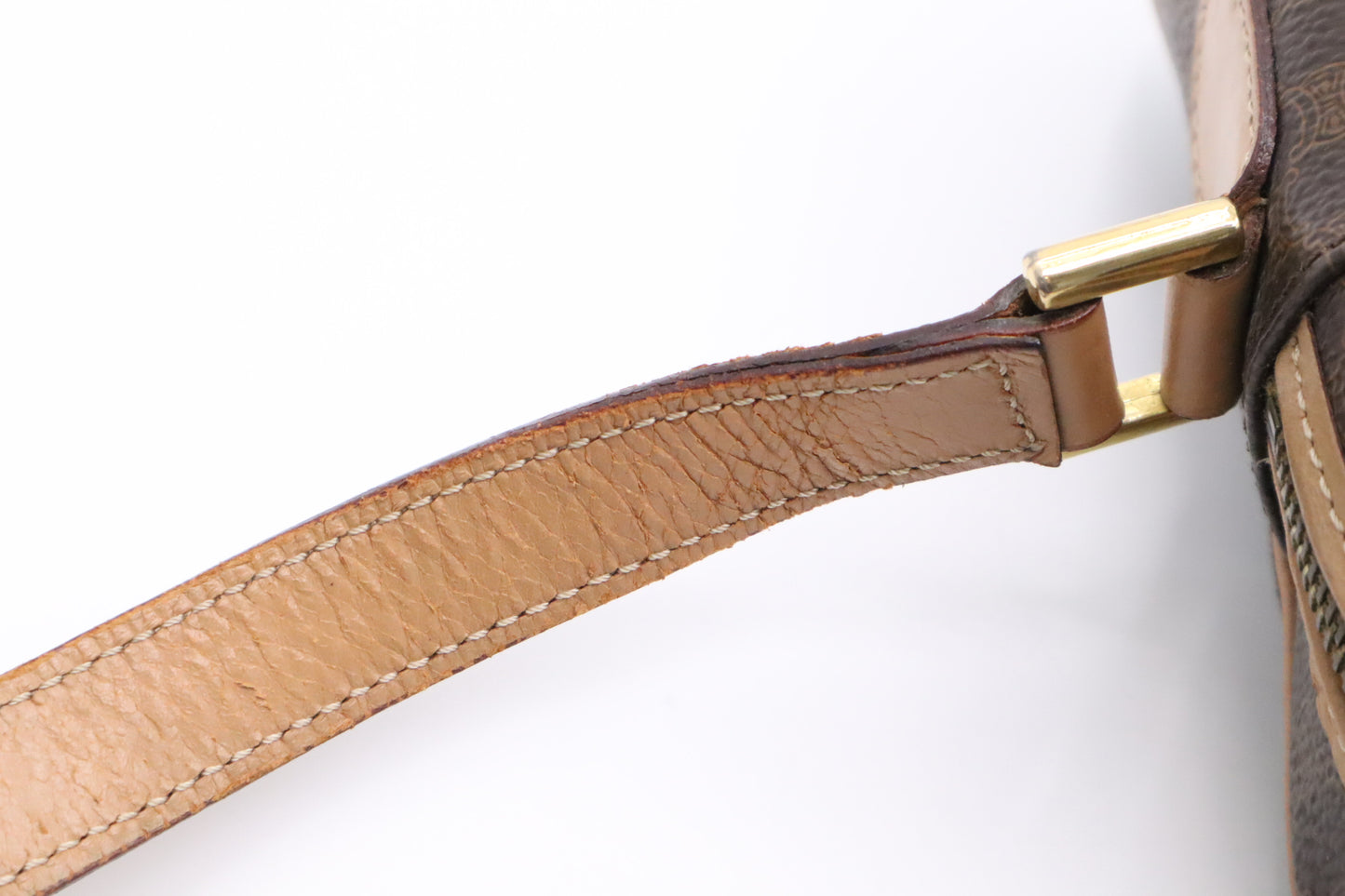 Celine Crossbody Bag in Brown Macadam Canvas