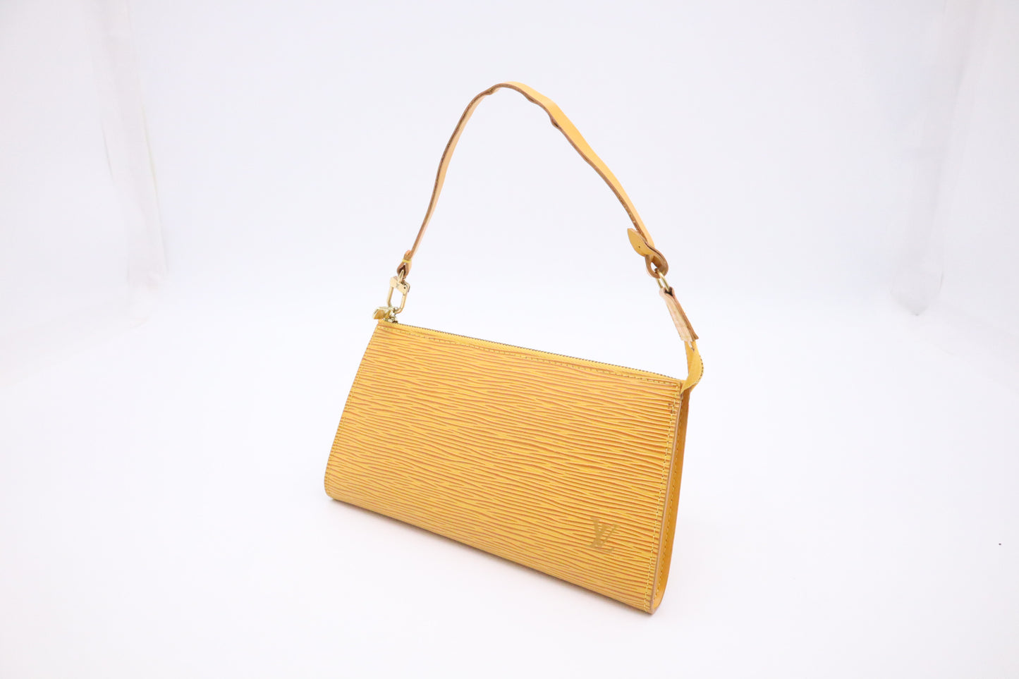Louis Vuitton Pochette Accessoires in Yellow Epi Leather