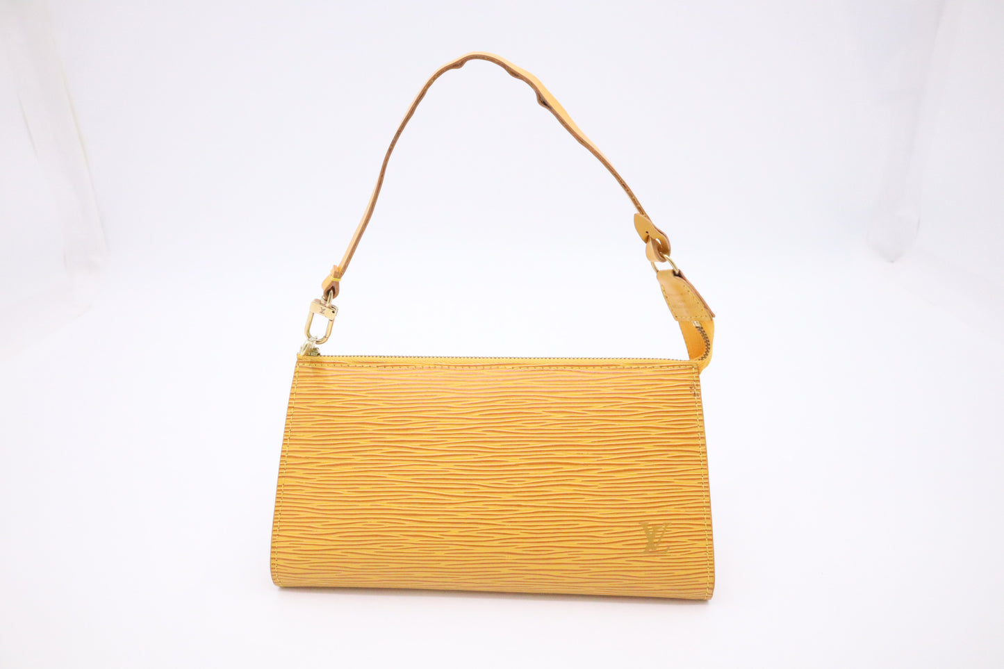 Louis Vuitton Pochette Accessoires in Yellow Epi Leather