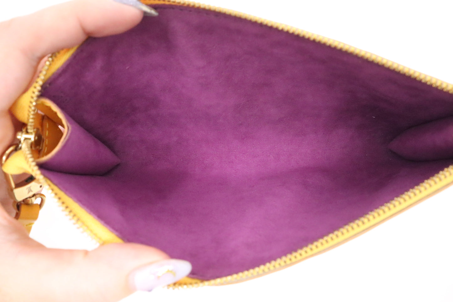 Louis Vuitton Pochette Accessoires in Yellow Epi Leather