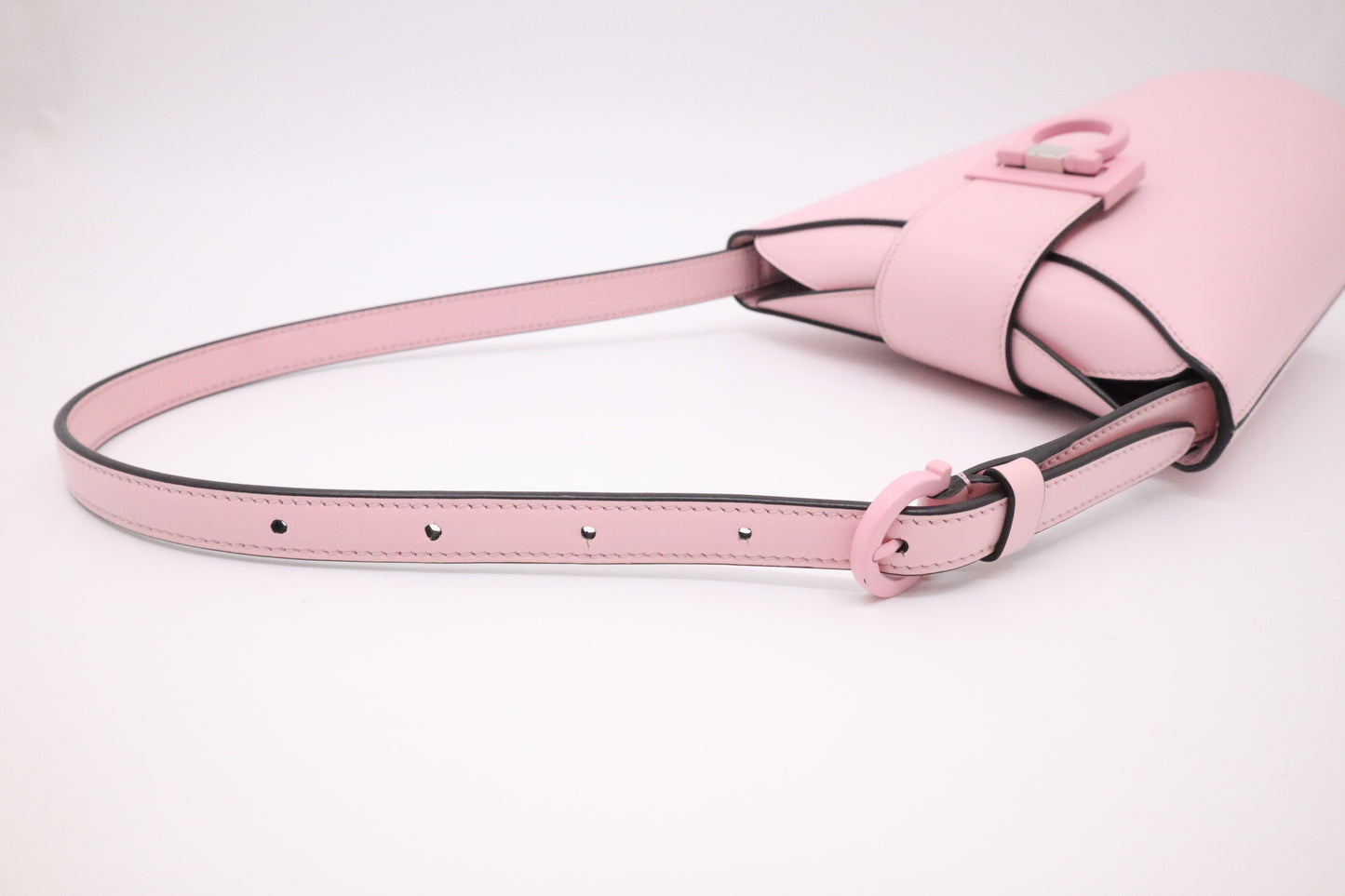 Ferragamo Small Trifolio Handbag in Pink Leather