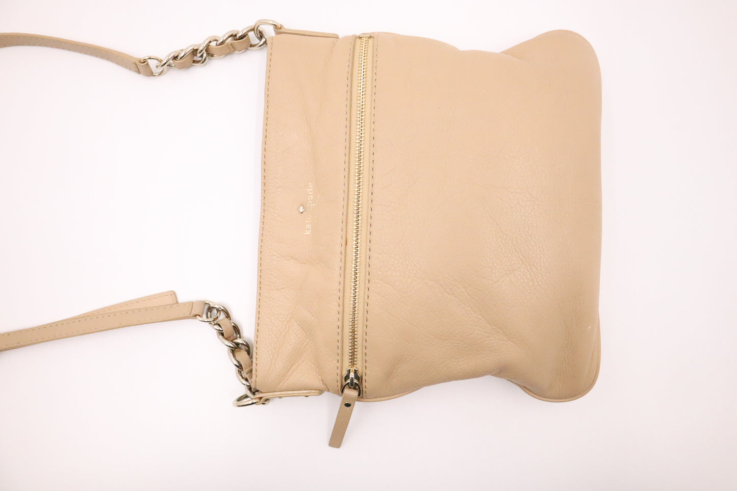 Kate Spade Cobble Hill Ellen Crossbody in Beige Leather