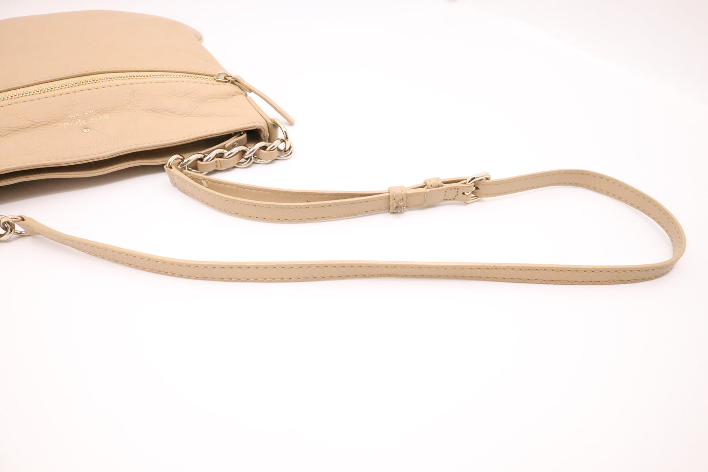 Kate Spade Cobble Hill Ellen Crossbody in Beige Leather