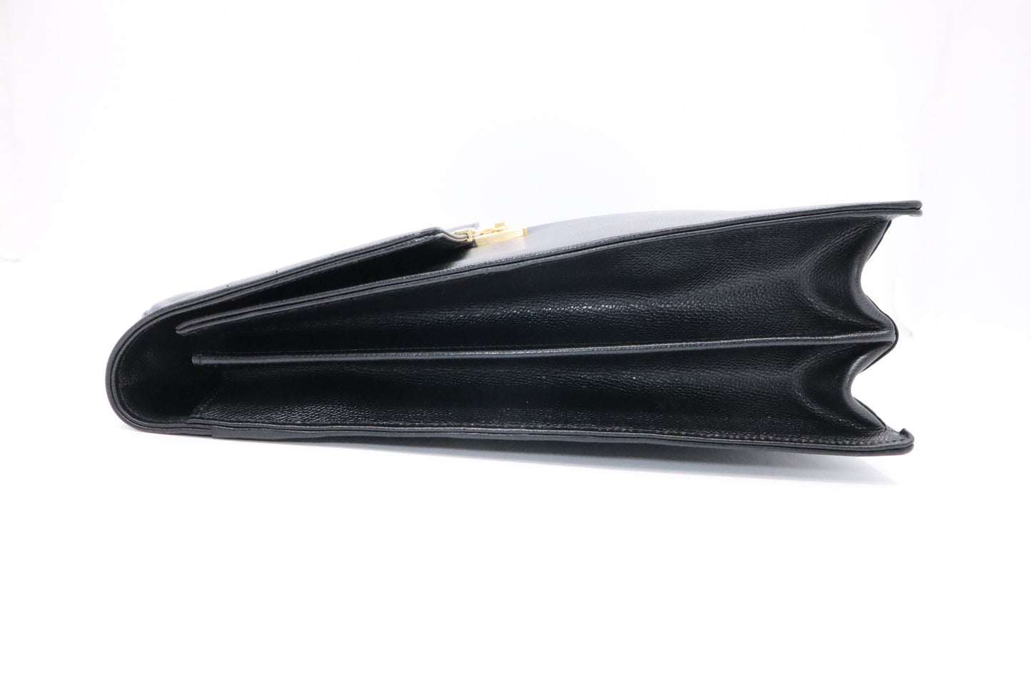 YSL Saint Laurent Briefcase in Black Leather