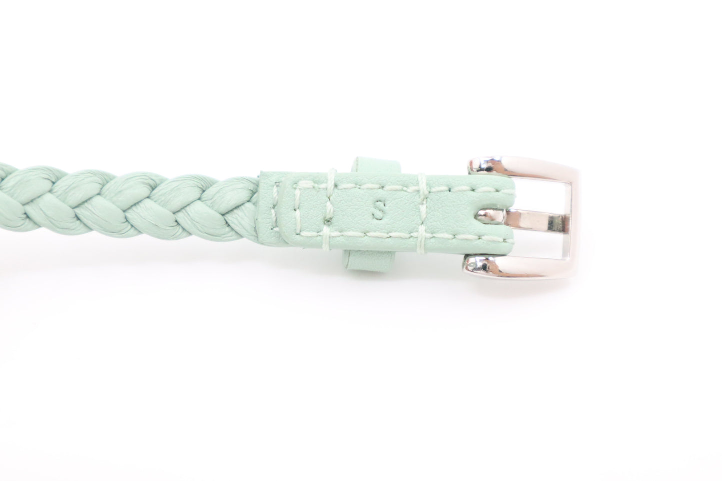 Gucci Braided Bracelet in Turquoise Leather