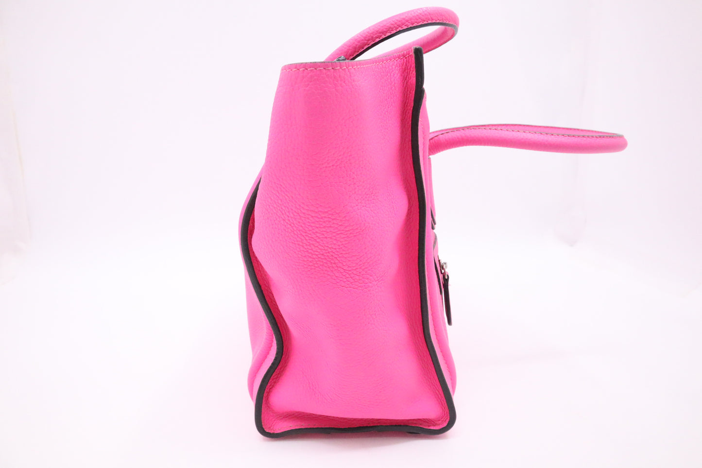 Celine Micro Luggage in Pink Drummed Leather