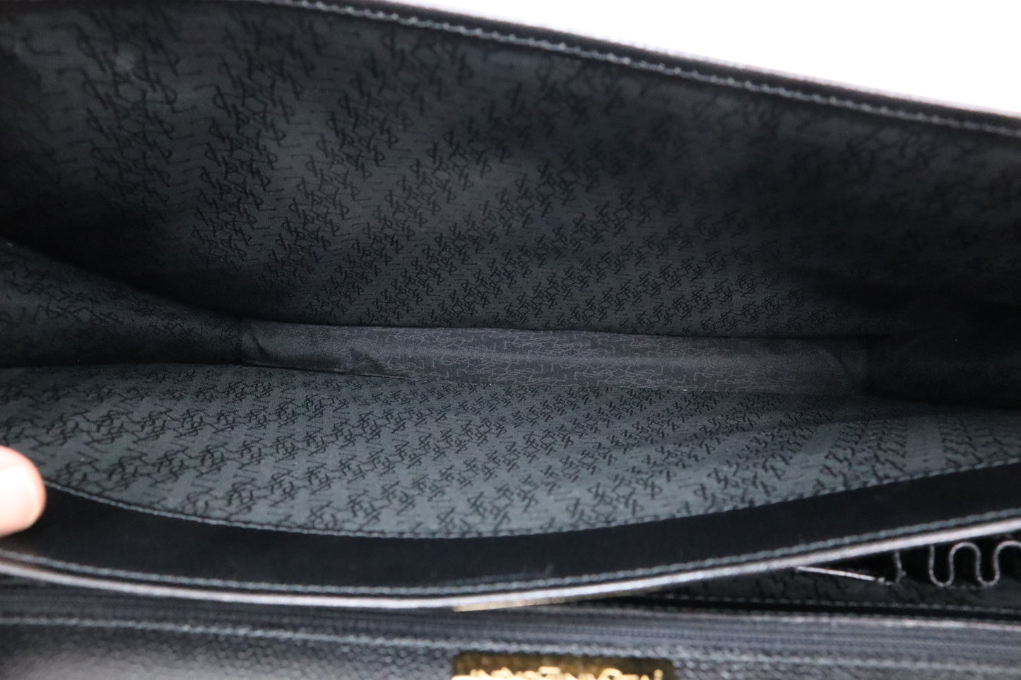 YSL Saint Laurent Briefcase in Black Leather