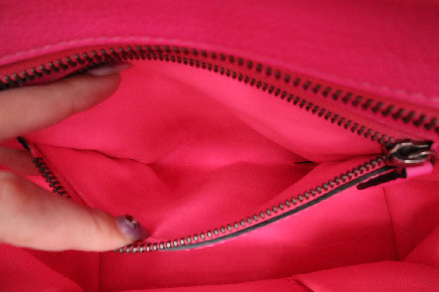 Celine Micro Luggage in Pink Drummed Leather