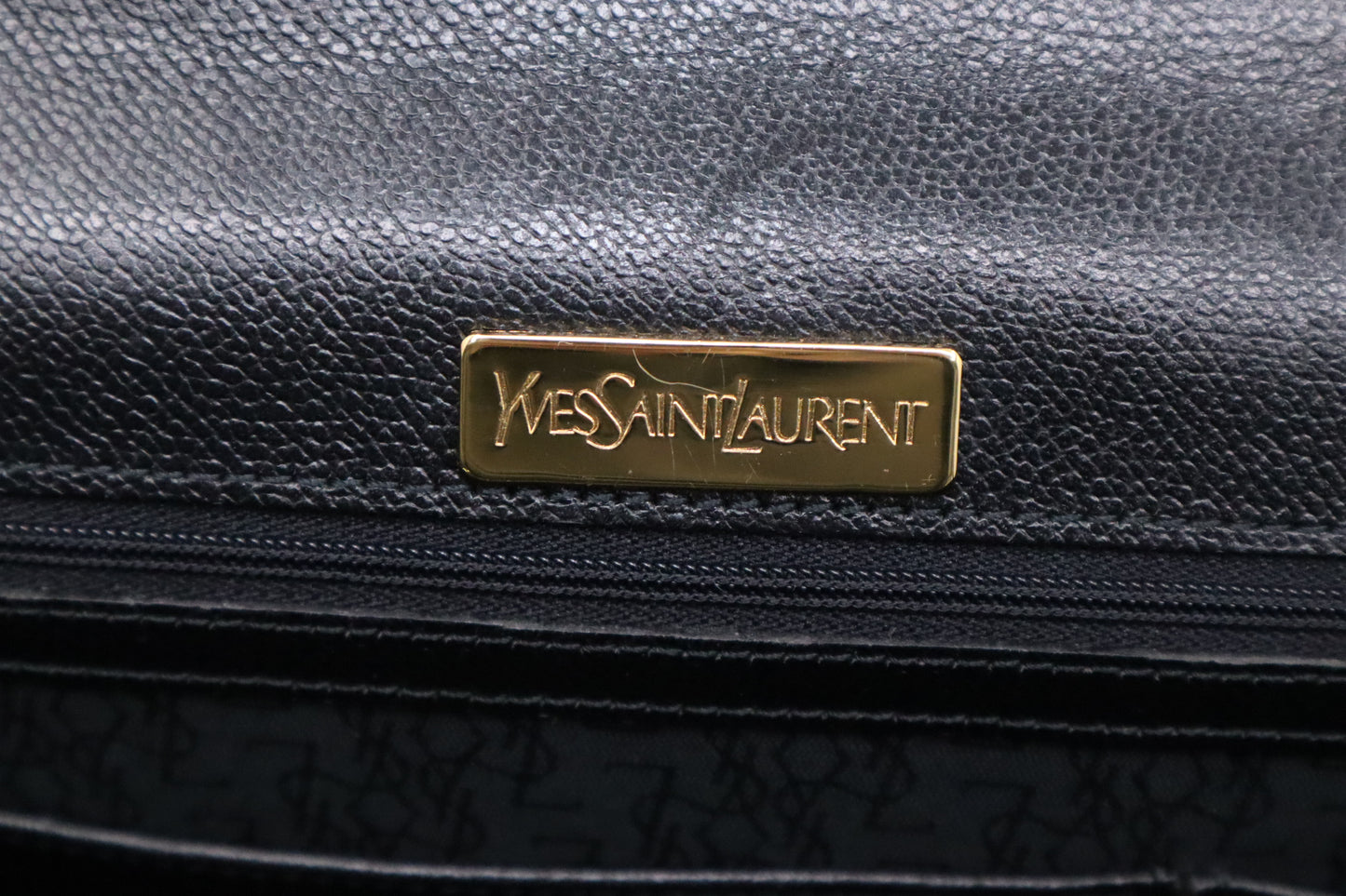 YSL Saint Laurent Briefcase in Black Leather