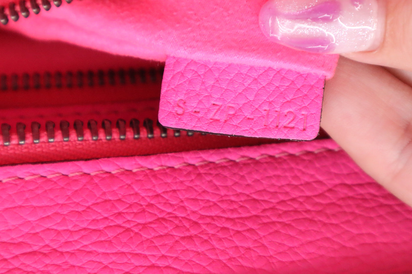Celine Micro Luggage in Pink Drummed Leather