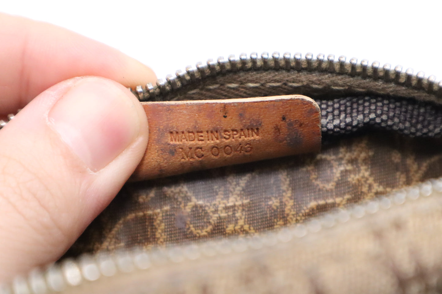 Dior Pouch Mini in Brown Oblique Canvas