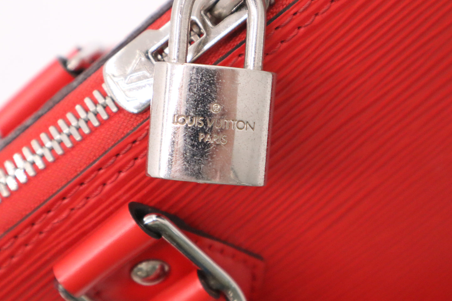 Louis Vuitton Alma PM in Piment Red Epi Leather