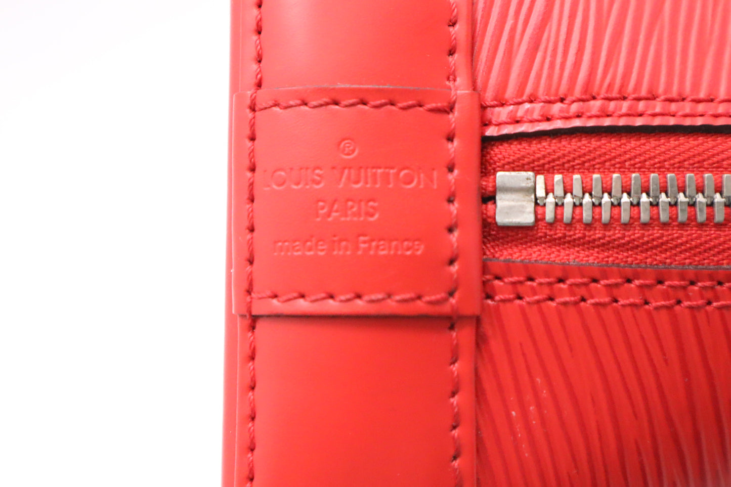Louis Vuitton Alma PM in Piment Red Epi Leather