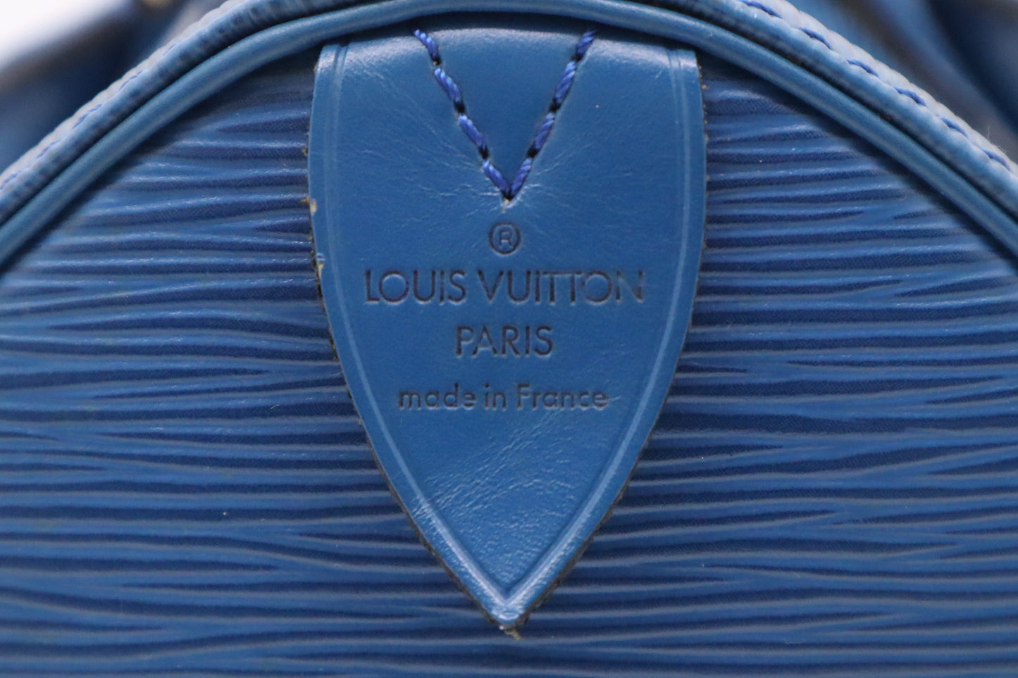 Louis Vuitton Speedy 30 in Blue Epi Leather