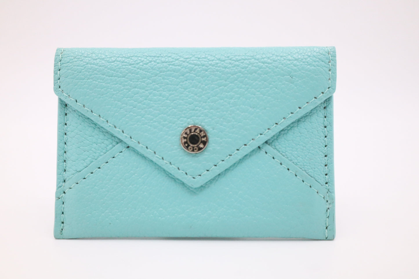 Tiffany & Co. Envelope Card Case in Tiffany Blue Leather