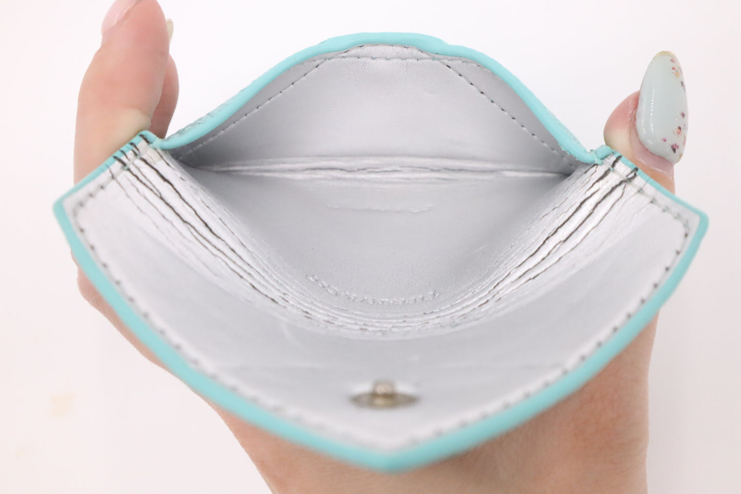 Tiffany & Co. Envelope Card Case in Tiffany Blue Leather