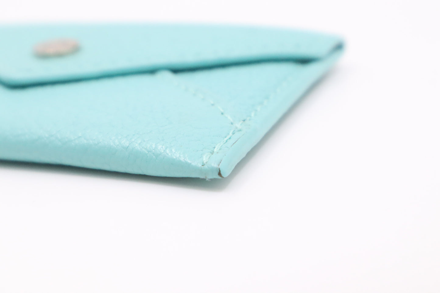 Tiffany & Co. Envelope Card Case in Tiffany Blue Leather