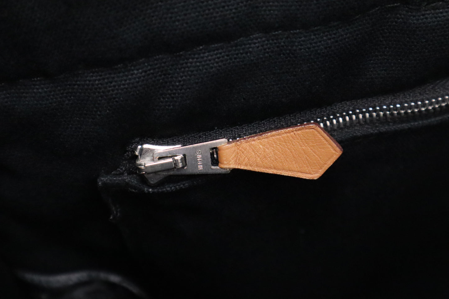 Hermes Fourre Tout MM in Black Canvas