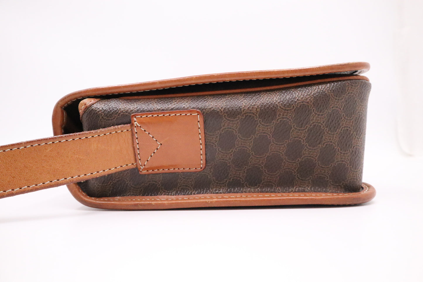 Celine Crossbody Bag in Brown Macadam Canvas