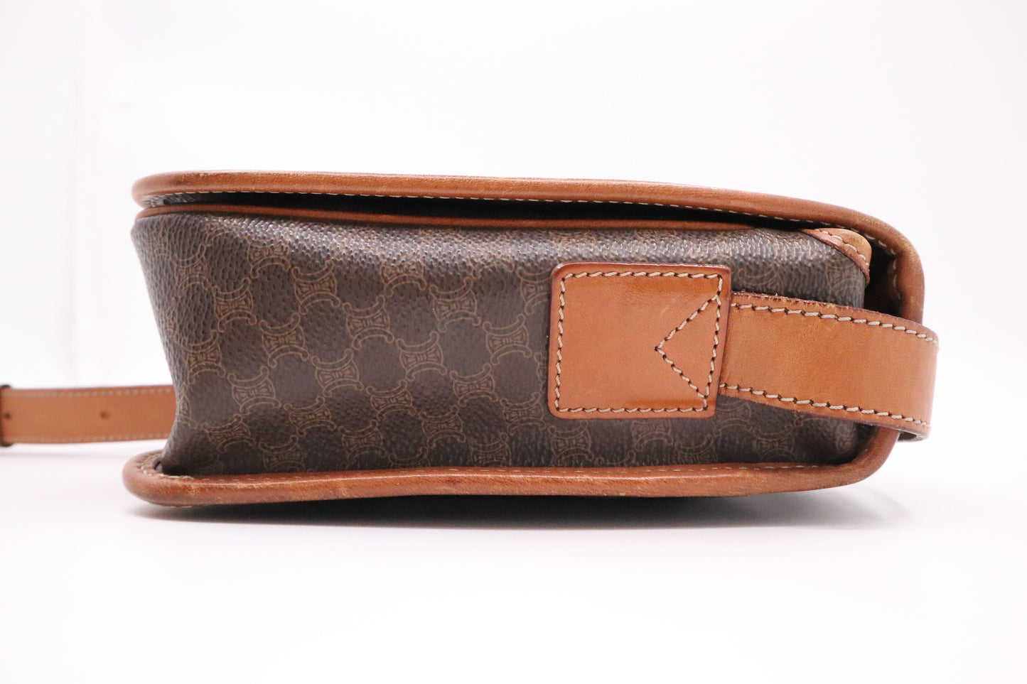 Celine Crossbody Bag in Brown Macadam Canvas