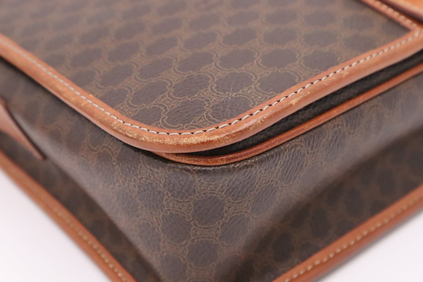 Celine Crossbody Bag in Brown Macadam Canvas