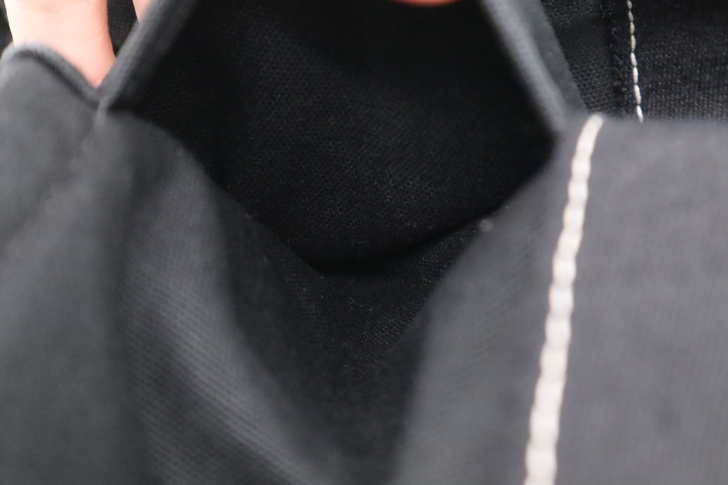 Hermes Fourre Tout MM in Black Canvas