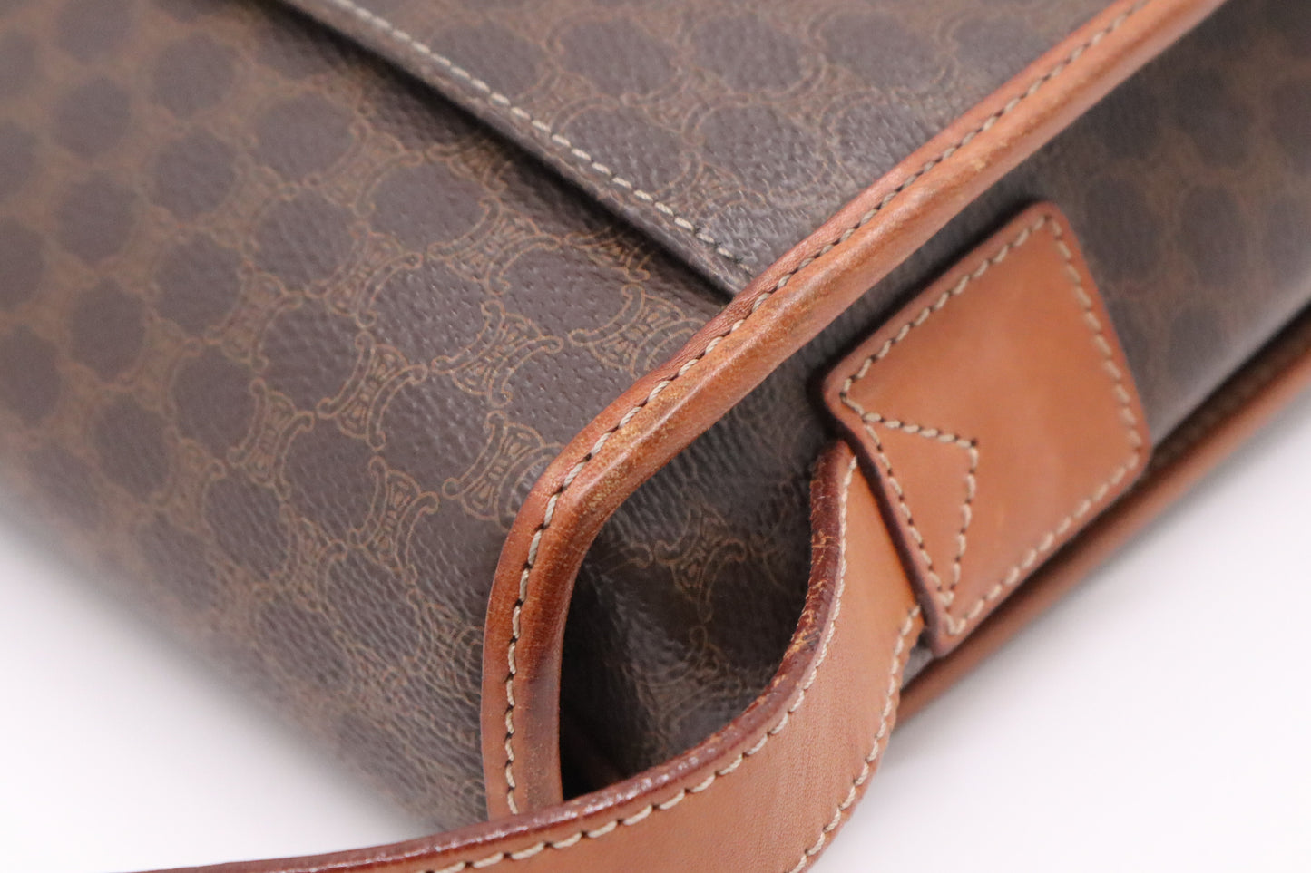 Celine Crossbody Bag in Brown Macadam Canvas