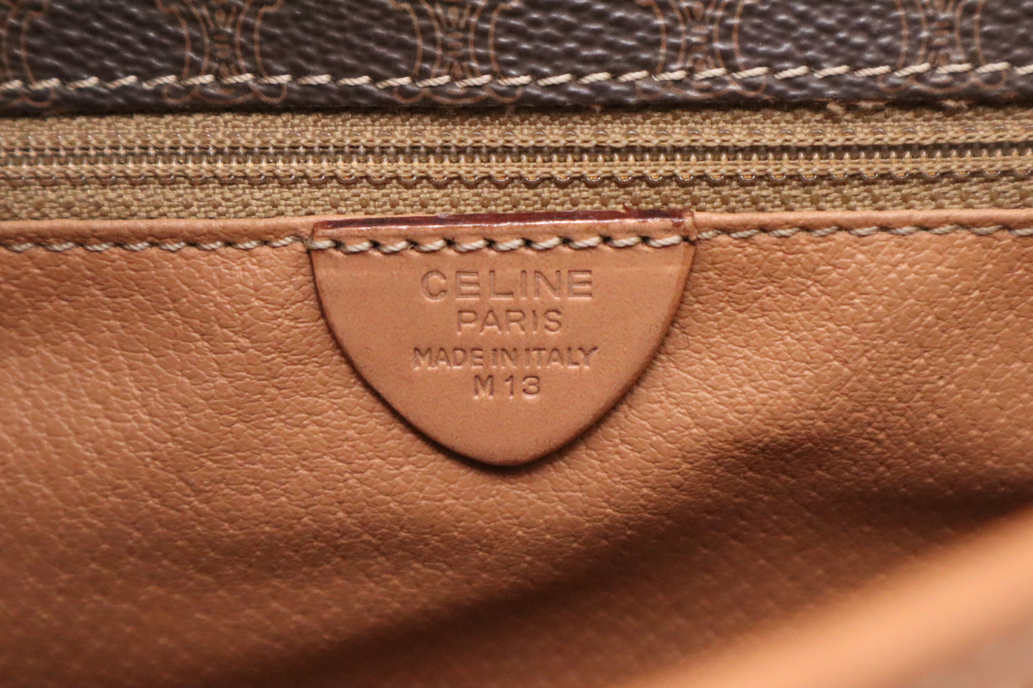 Celine Crossbody Bag in Brown Macadam Canvas