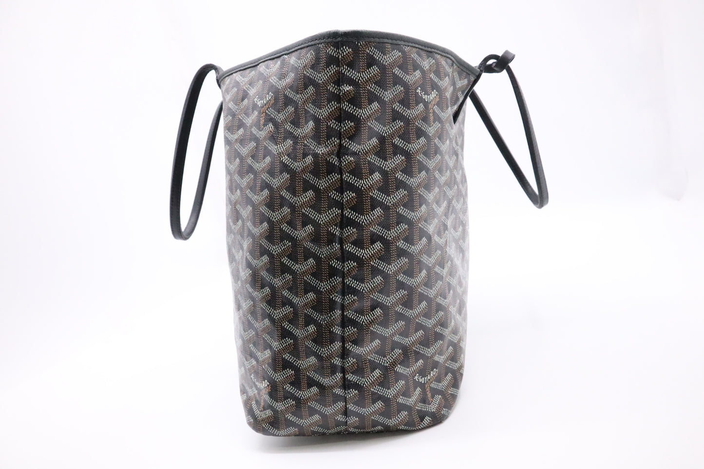 Goyard Saint Louis PM in Black Goyardine Canvas