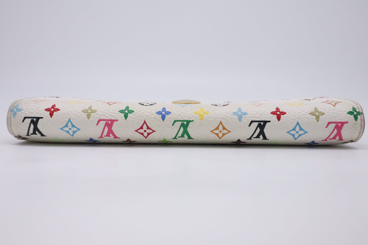 Louis Vuitton Portefeuille Sarah Wallet in White Multicolor Monogram Canvas
