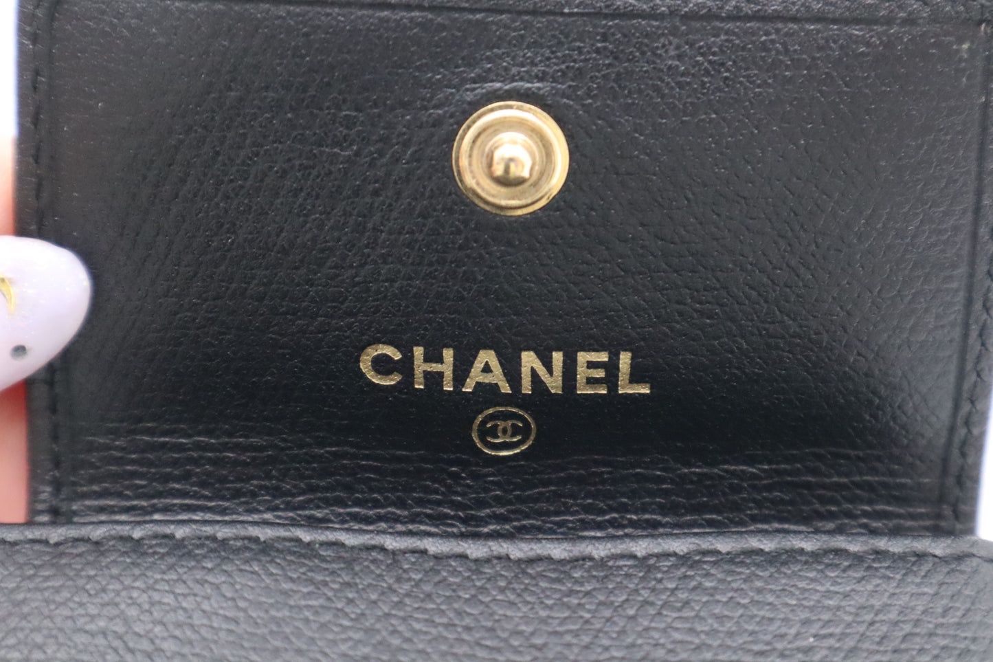 Chanel Coin Case in Black Leather