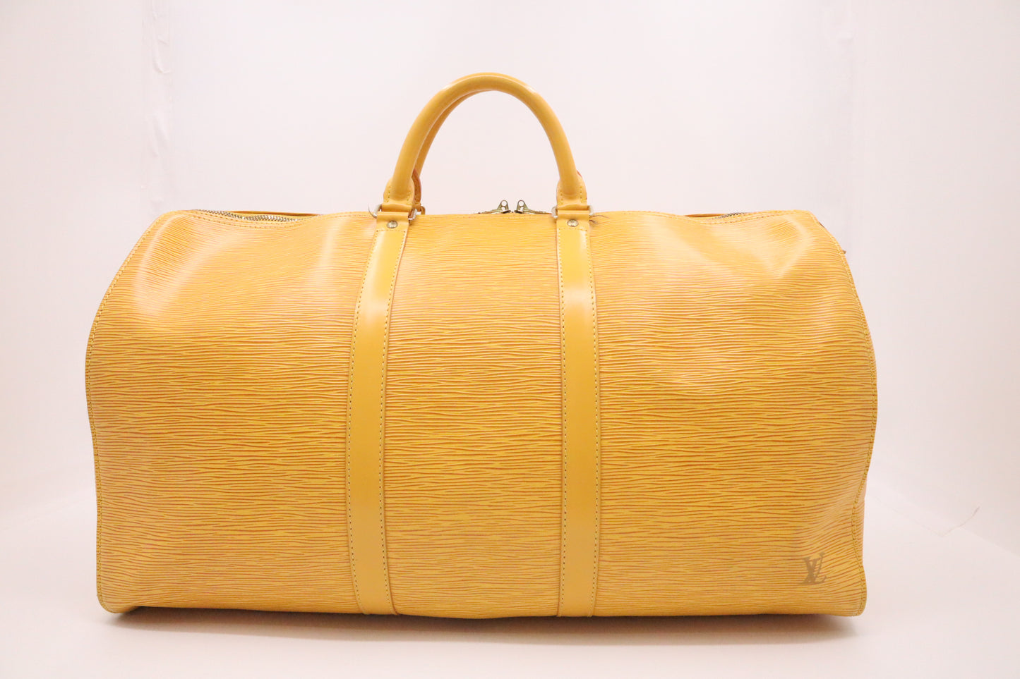 Louis Vuitton Keepall 50 in Yellow Epi Leather