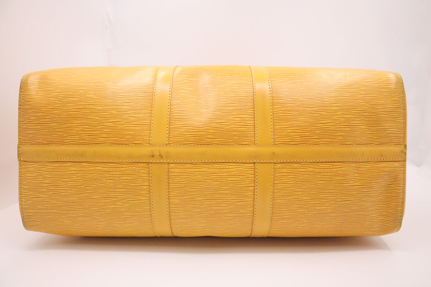 Louis Vuitton Keepall 50 in Yellow Epi Leather