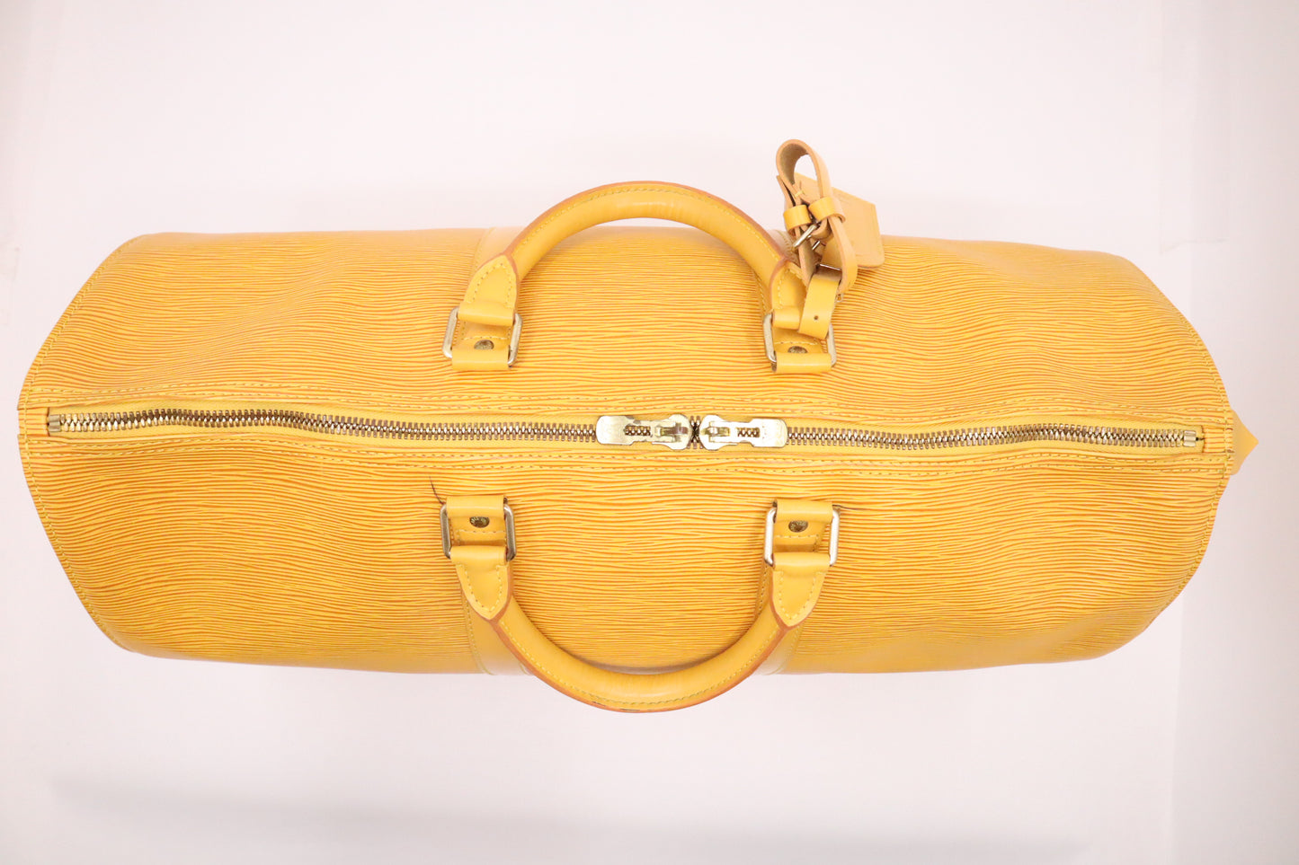 Louis Vuitton Keepall 50 in Yellow Epi Leather