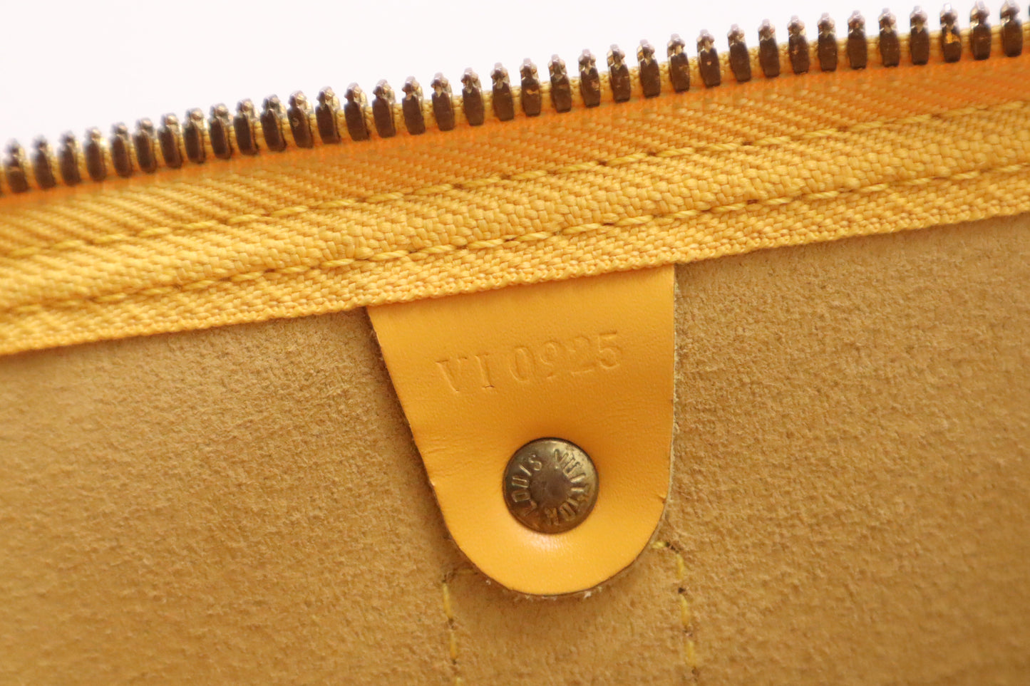 Louis Vuitton Keepall 50 in Yellow Epi Leather