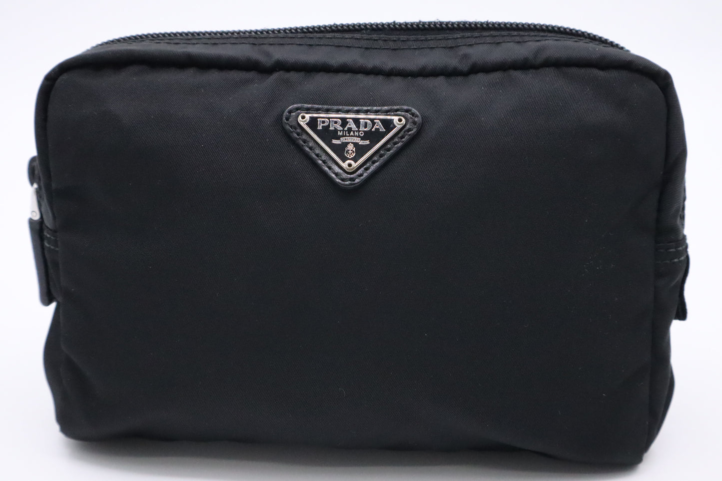 Prada Pouch in Black Nylon Canvas