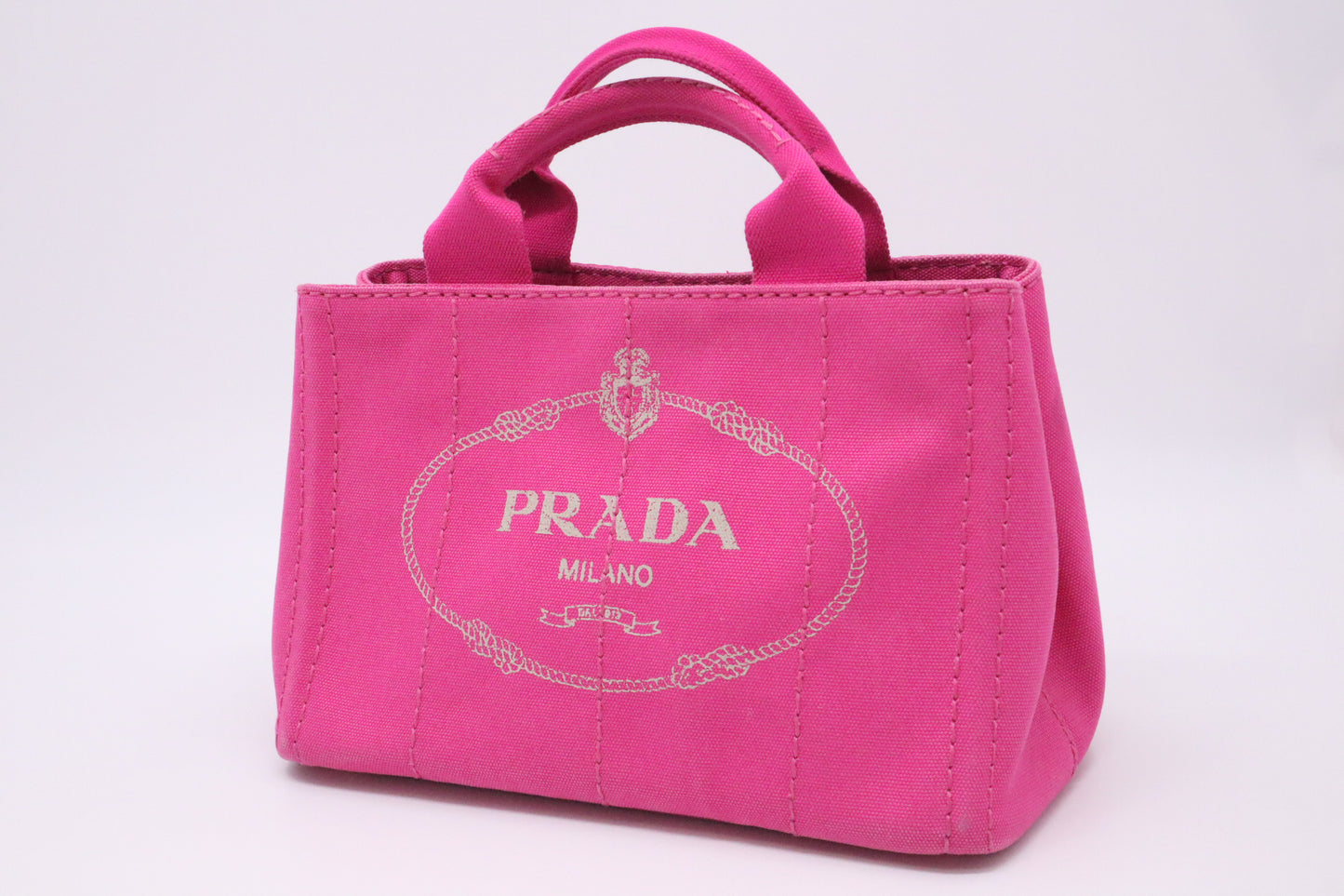 Prada Canapa in Pink Canvas