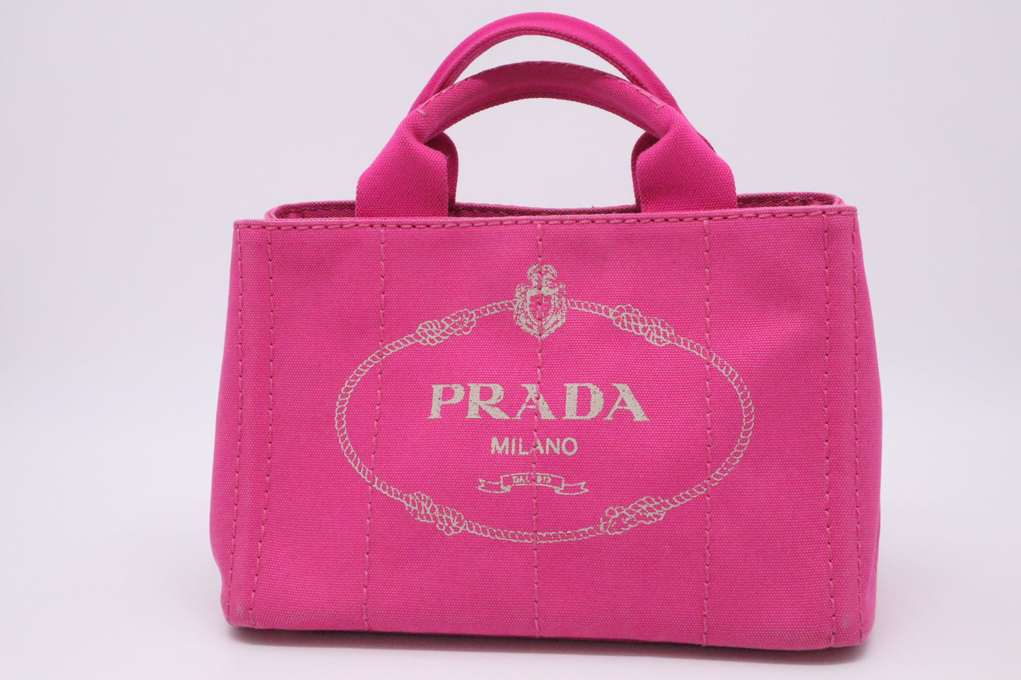 Prada Canapa in Pink Canvas