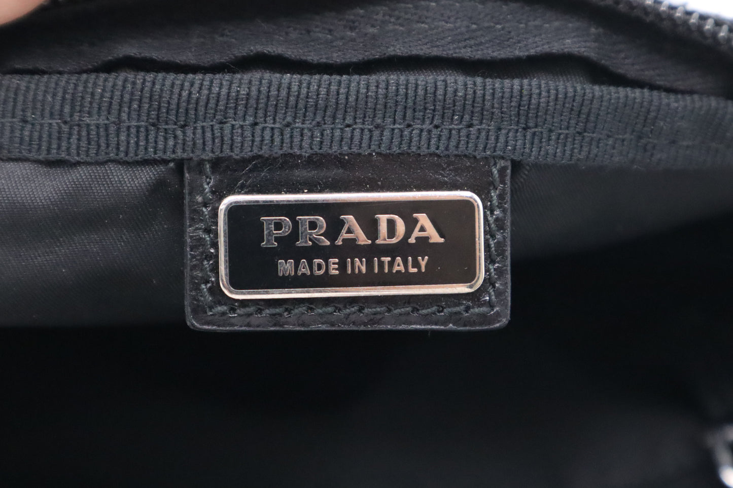 Prada Pouch in Black Nylon Canvas