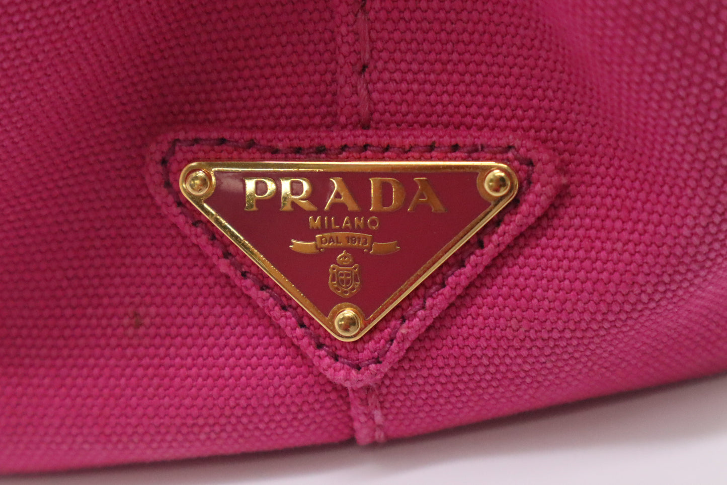 Prada Canapa in Pink Canvas