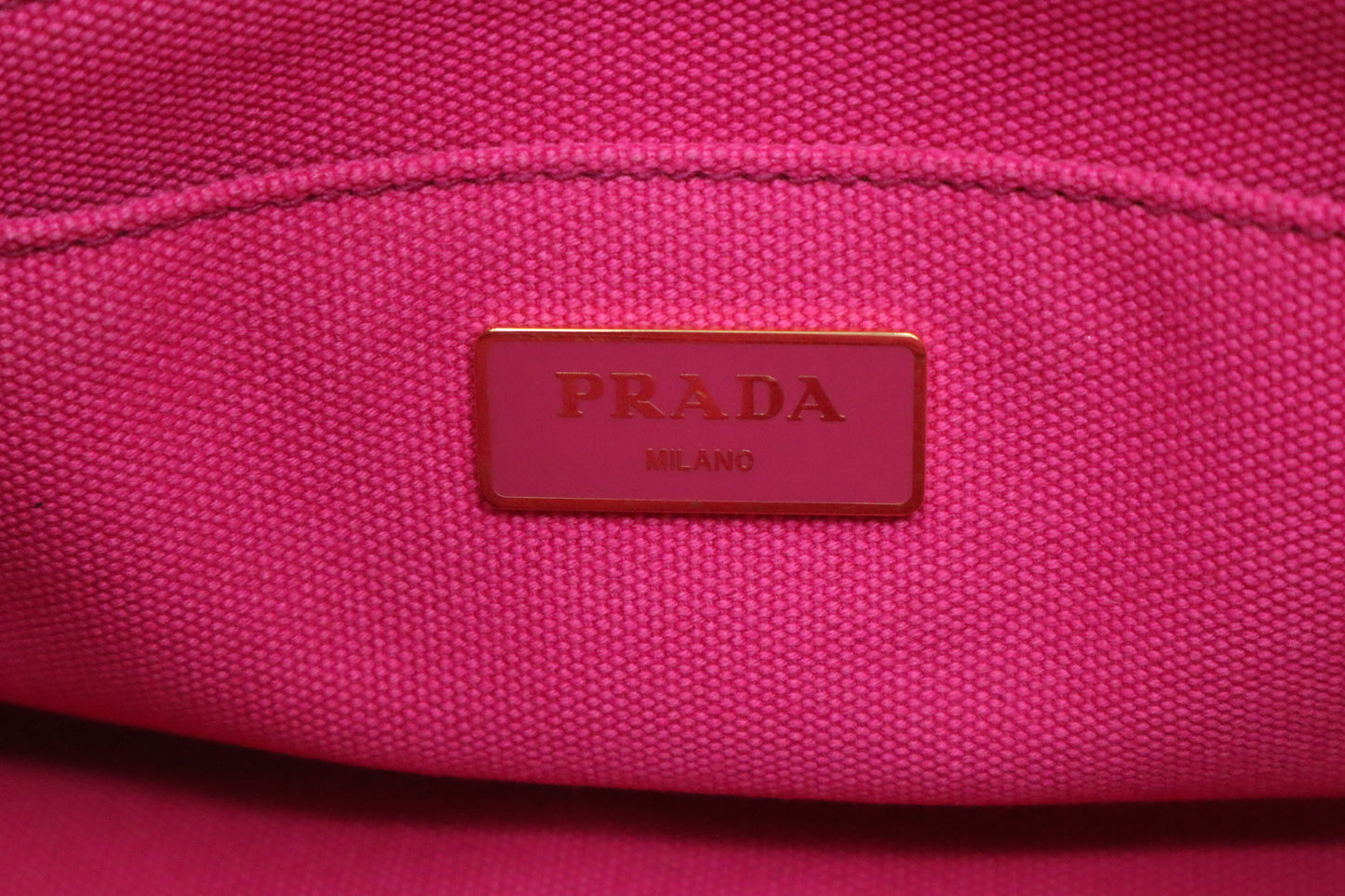 Prada Canapa in Pink Canvas